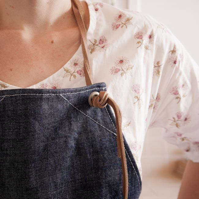 Stitch and Hammer Denim and Stripes Apron Gardenista